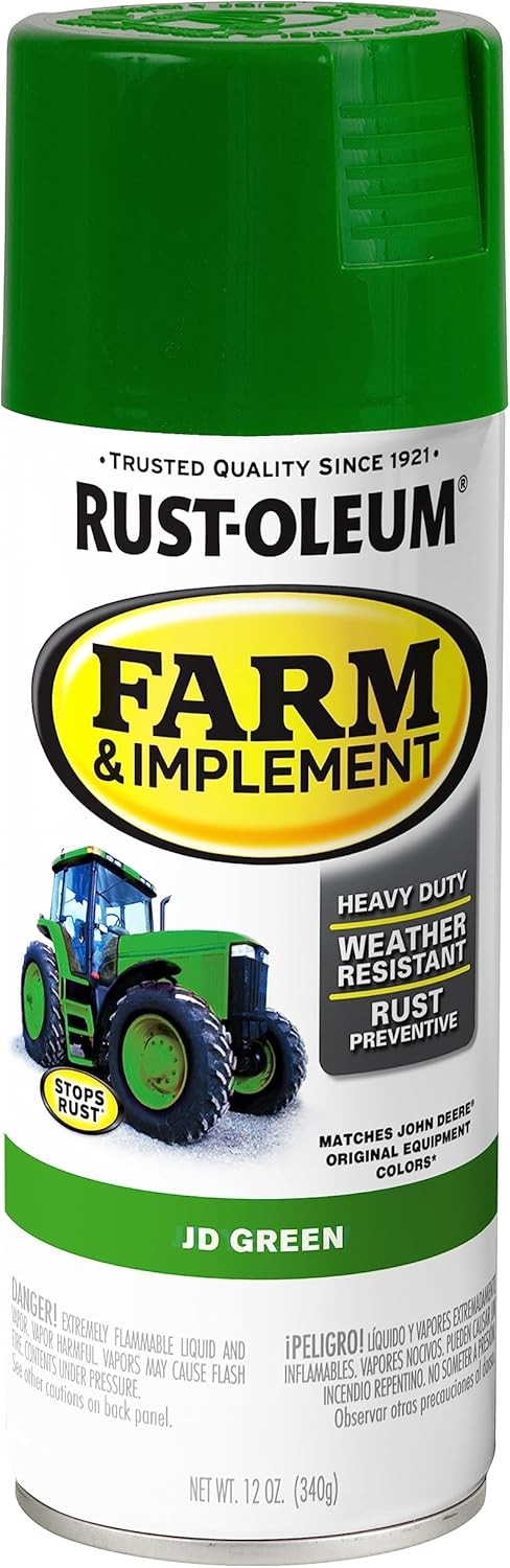 280124 Farm & Implement Spray Paint, 12 oz, JD Green