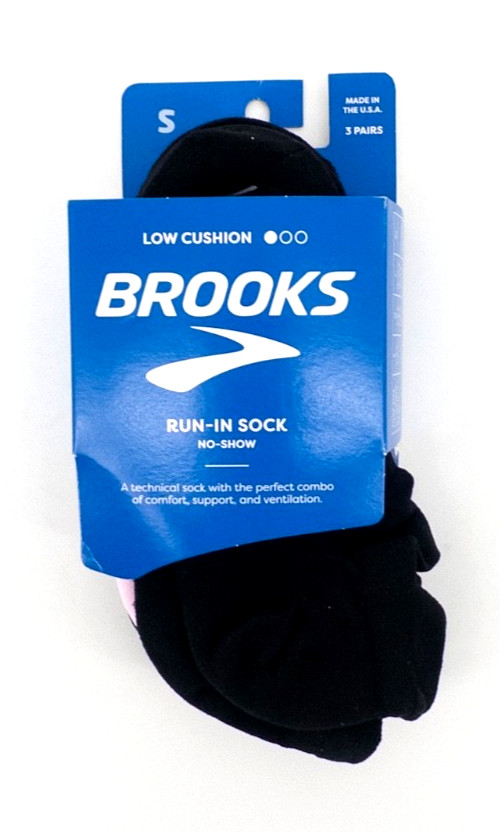 Brooks Run-In No-Show Socks  - New With Tags