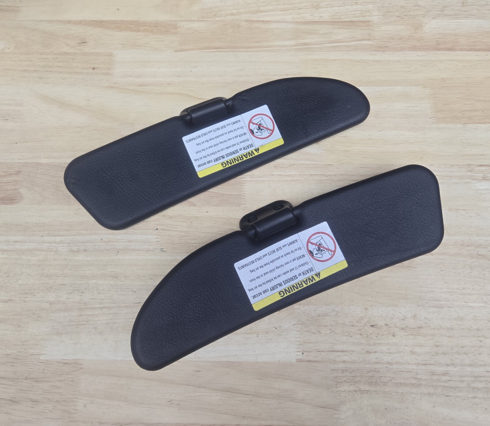 BMW E36 Z3 SUN VISORS Black OEM Roadster Convertible 1997-2002 Shades Set  Pair