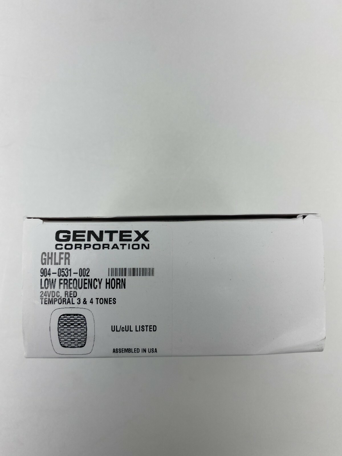 GENTEX GHLFR - Low Frequency Horn, Temporal 3 Sounder, RED