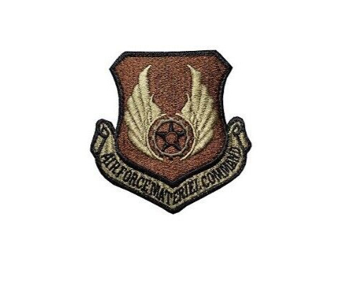 U.S. Air Force Materiel Command OCP Spice Brown W/ Hook Fastener Patch (ea)