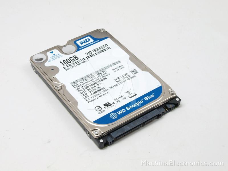 WESTERN DIGITAL WD1600BEVT-22ZCT0 SATA 2.5 160GB HD 160GB HARD DRIVE - FAULTY