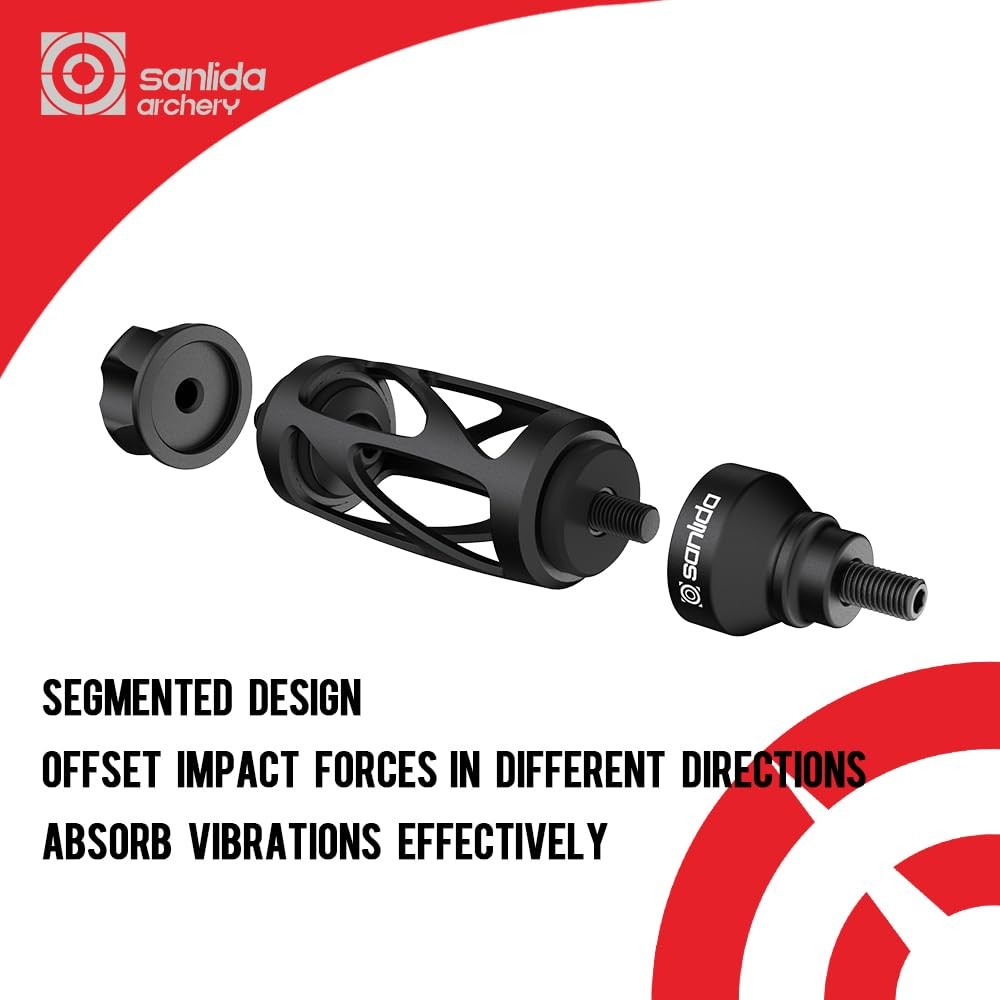 Archery Dragon 10 Stabilizer Bow Riser Extension Dampener, Quick Disconnect Sile