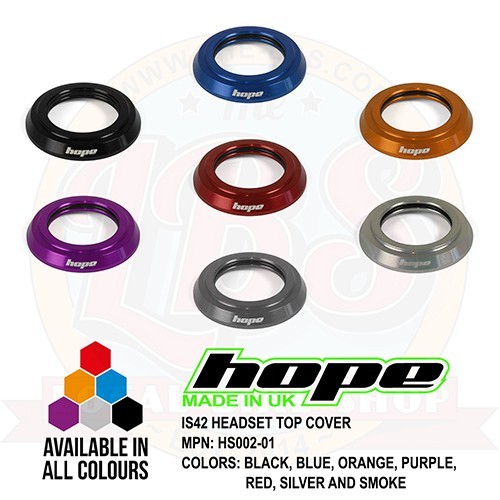 Hope IS42 Headset Top Cover 1-1/8" - HS002-01 - All Colors - Brand New