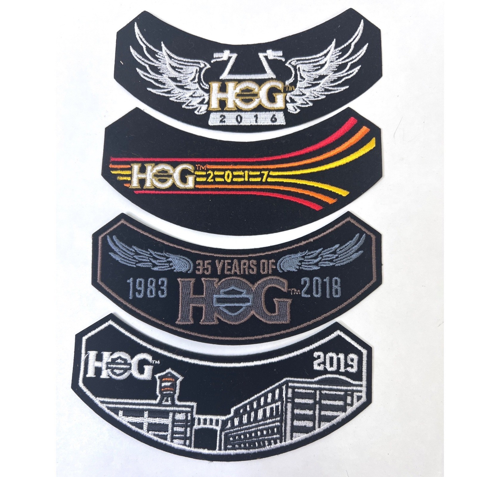 Harley Davidson HOG Annual Rocker Patch Set 2000-2019 Complete 20 Patches