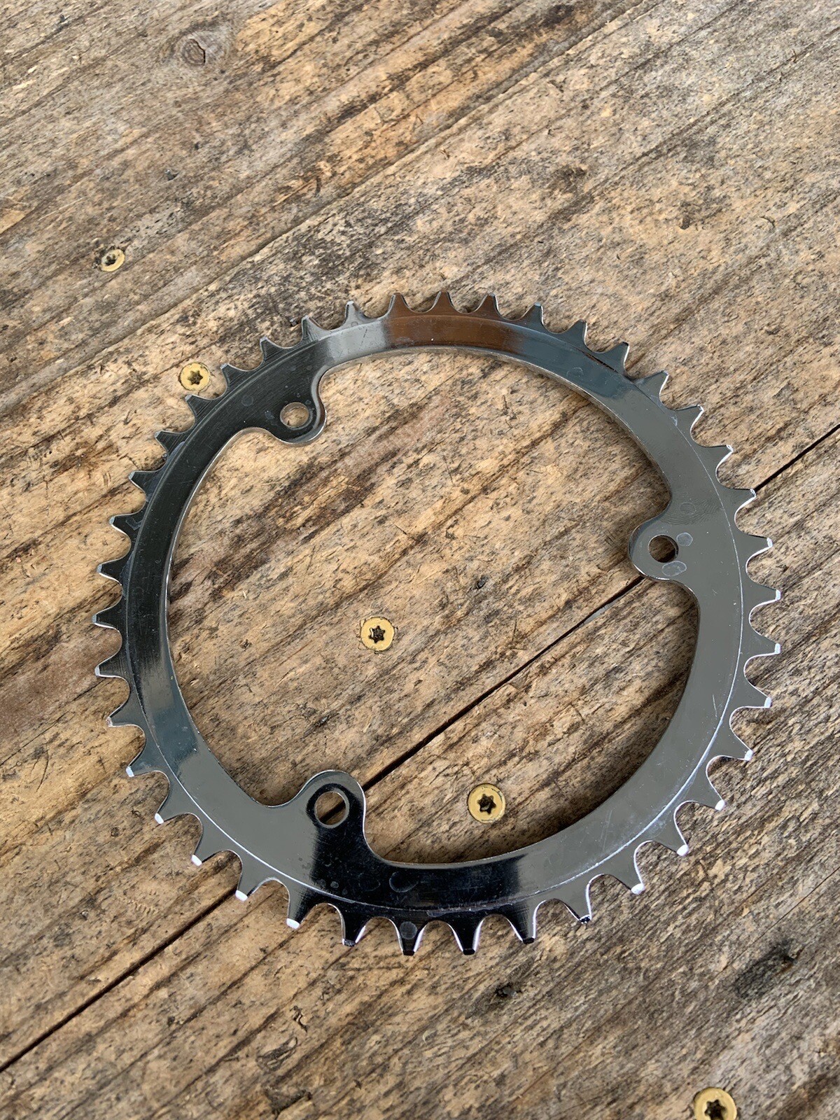 NOS Vintage 40t Chrome 3  Arrow Chainring-Heavy Duty- Road Bike Touring