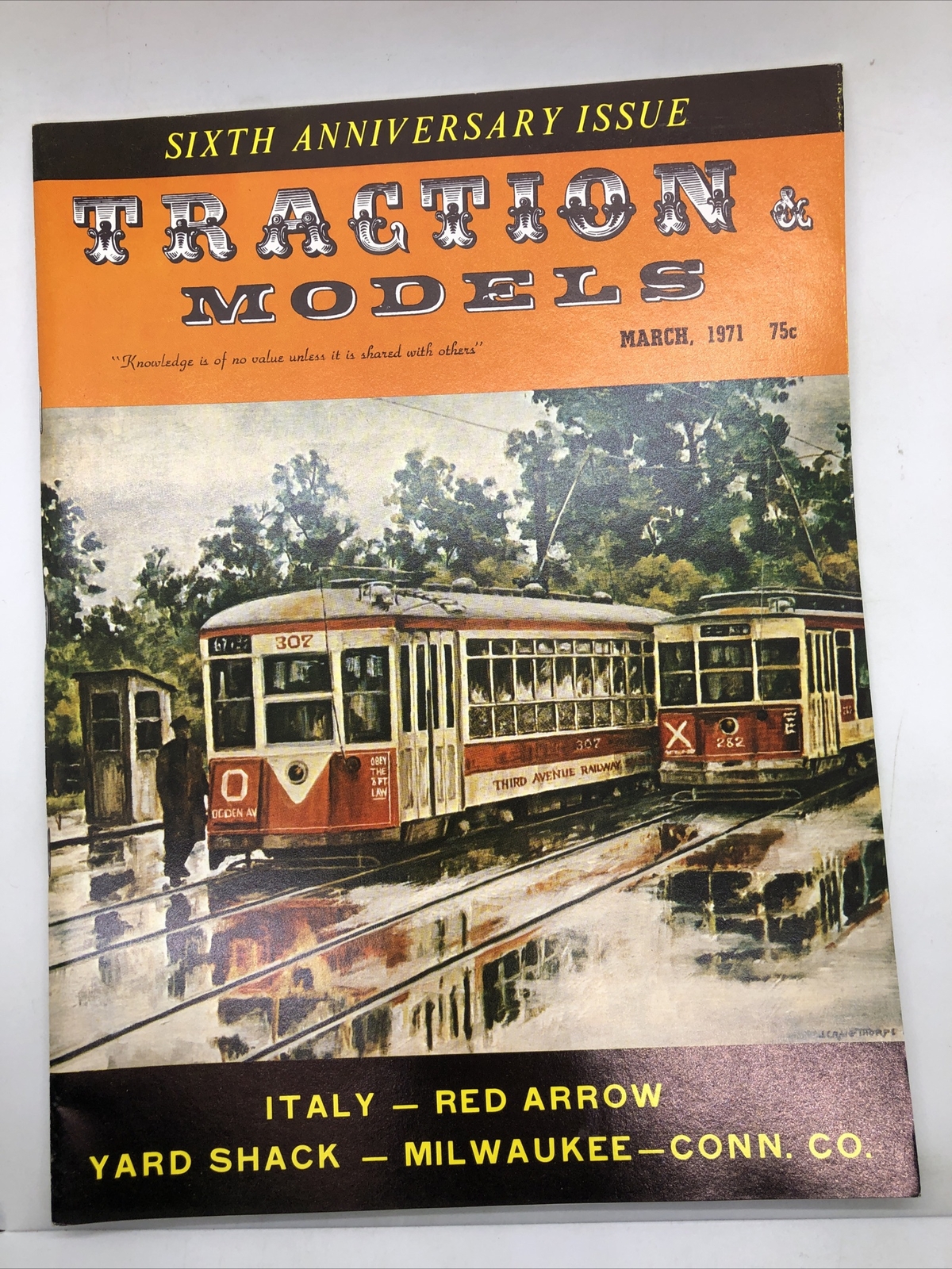 Traction & Models Magazine : March 1971:  Italy - Red Arrow - Yard Shack