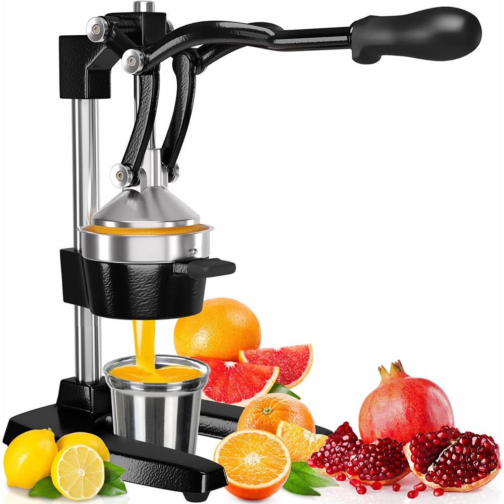 Kitchen Cast Iron Orange Juice Squeezer Heavy Duty Manual Citrus Fruits Juicer