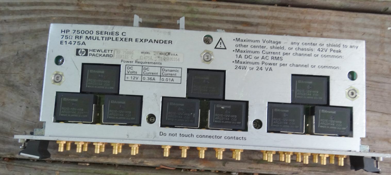 HP / Agilent E1475A Rf Multiplexer Expander 75000 Series C
