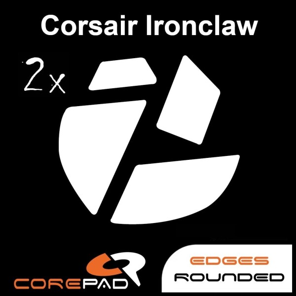Corepad Skatez Corsair Ironclaw Replacement Mouse Feet Hyperglides PTFE Teflon