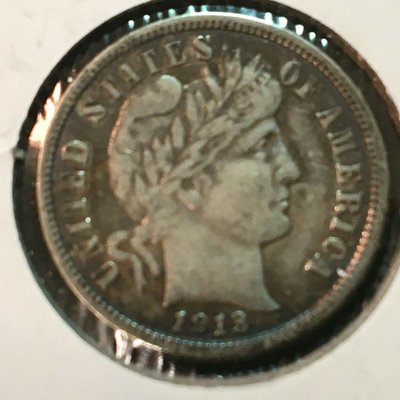 1913-P  XF   Barber Dime    Nice Coin   Combined Shipping