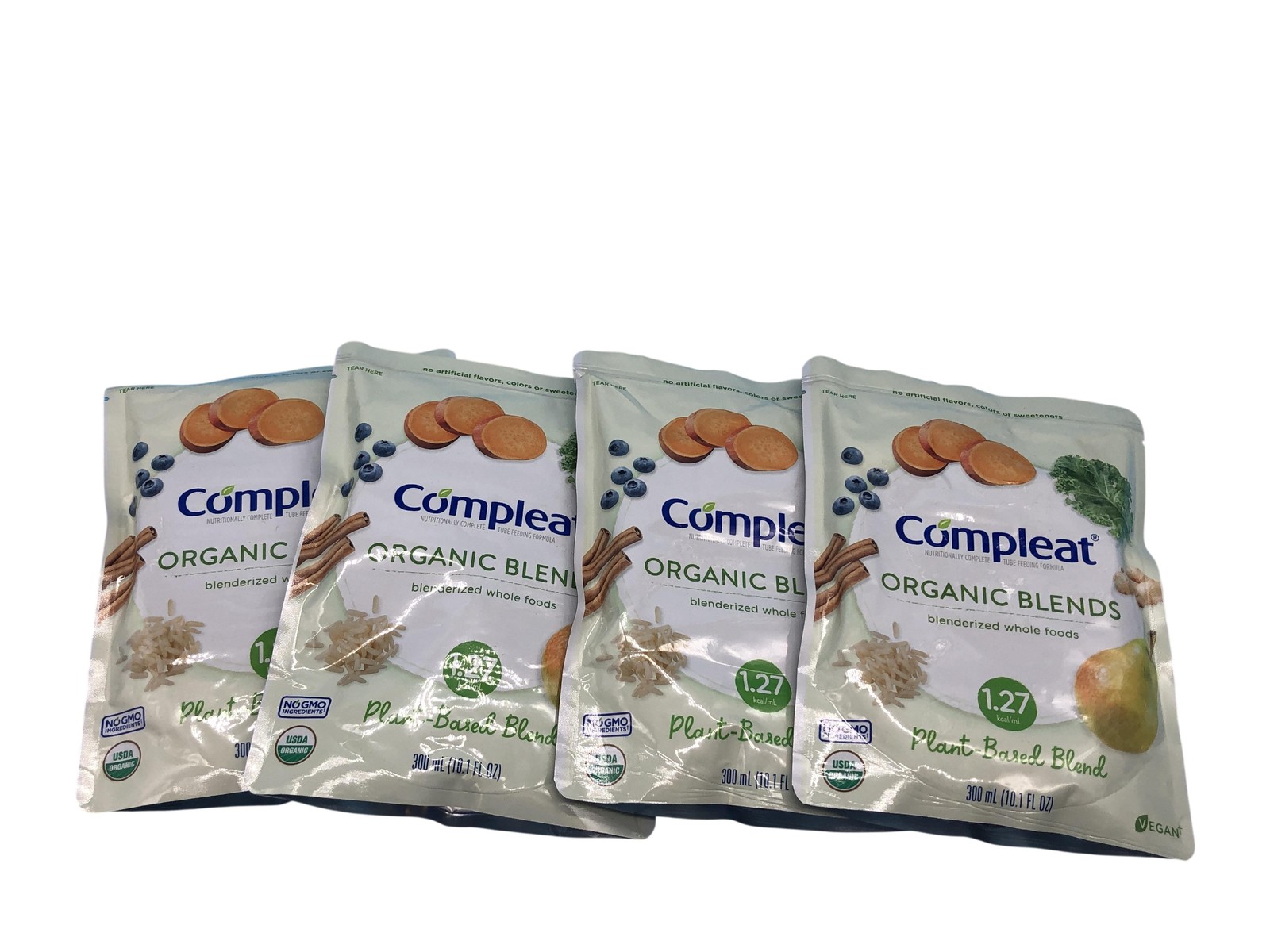 Compleat Organic Blends Plant-Based Blend White 300mL 10.1oz Vegan 5 Pack New