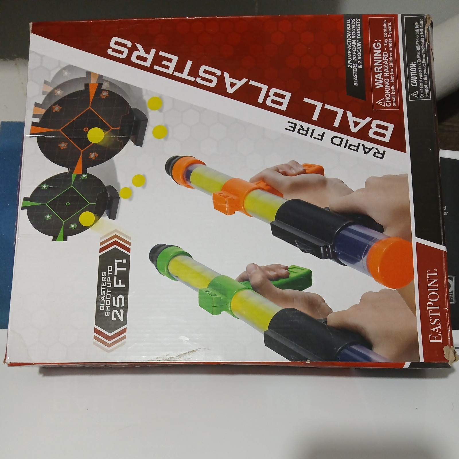 New in Box EastPoint Sports Rapid Fire Gun Ball Blaster Game