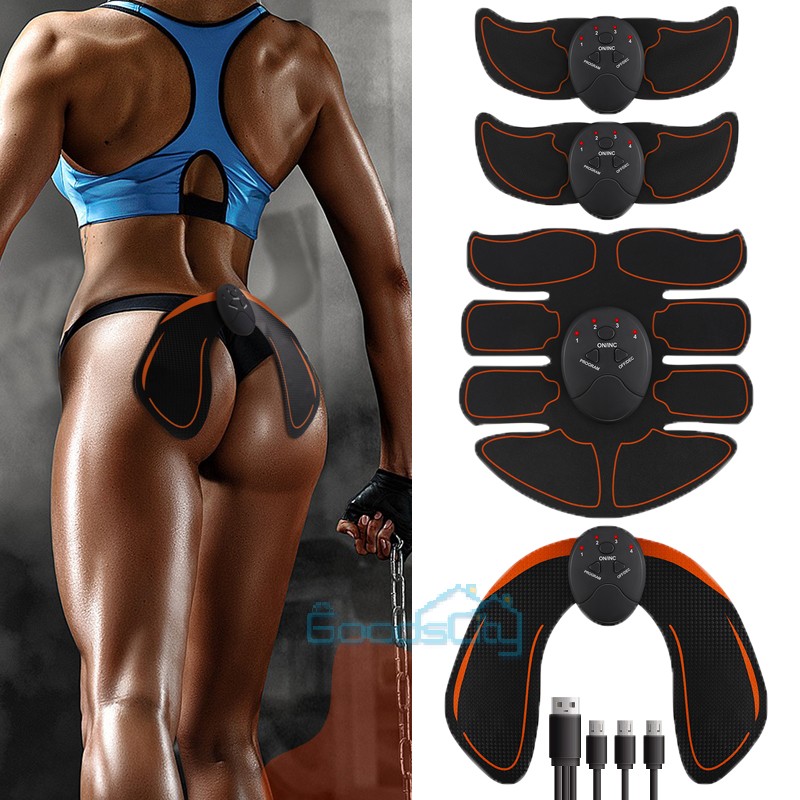 Electric Muscle Toner Machine Hip Trainer Toning Belt ABS Simulator Belly Shaper