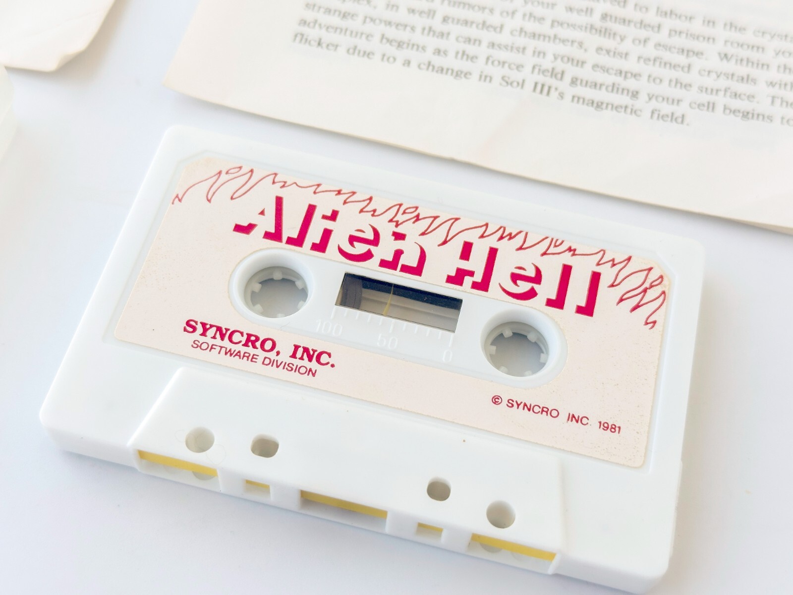 Alien Hell - Syncro, Inc - 1981 / Atari 400/800