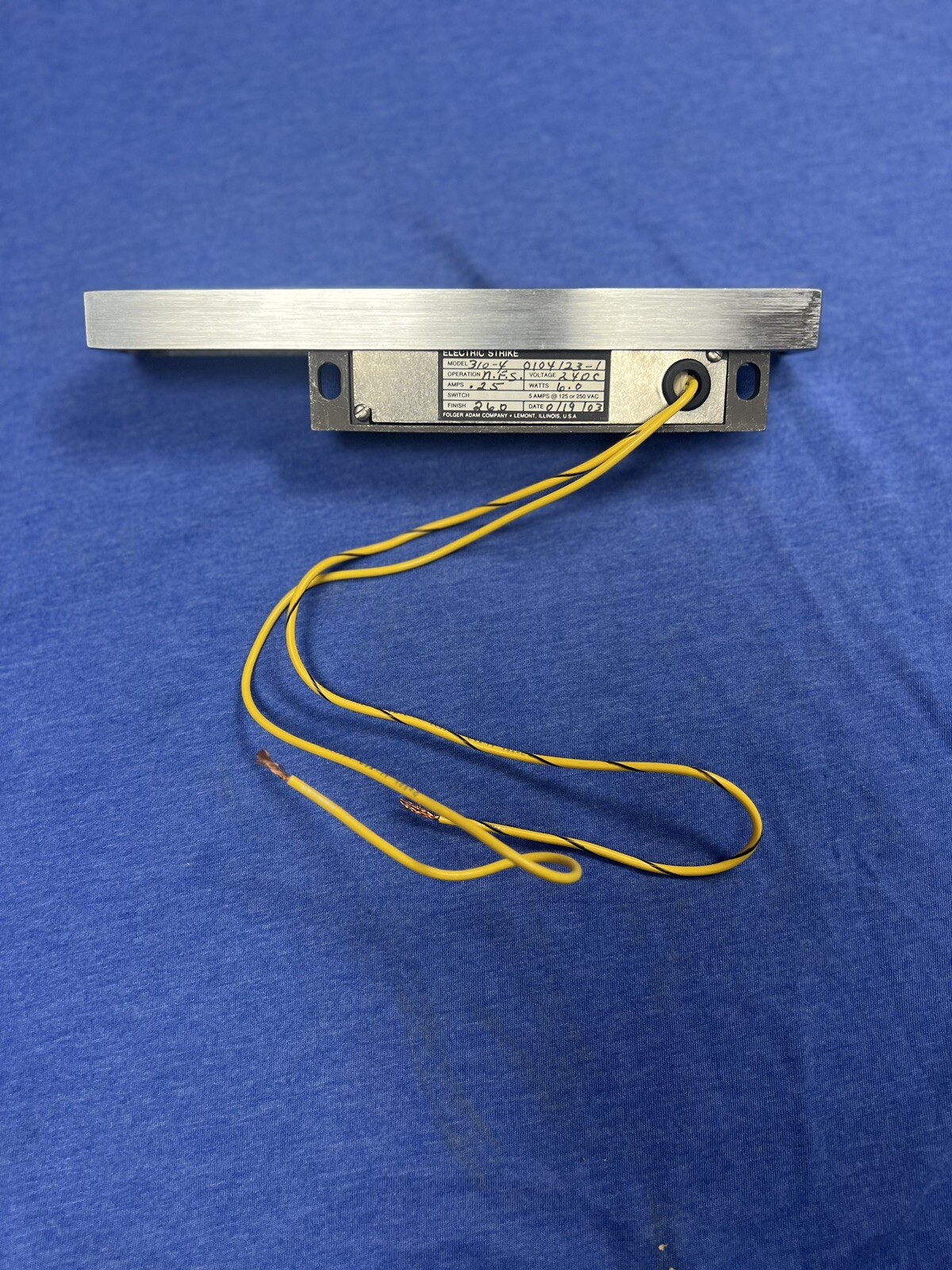 Folger Adam 310-4 Electric Strike Fail Secure US26D 24VDC