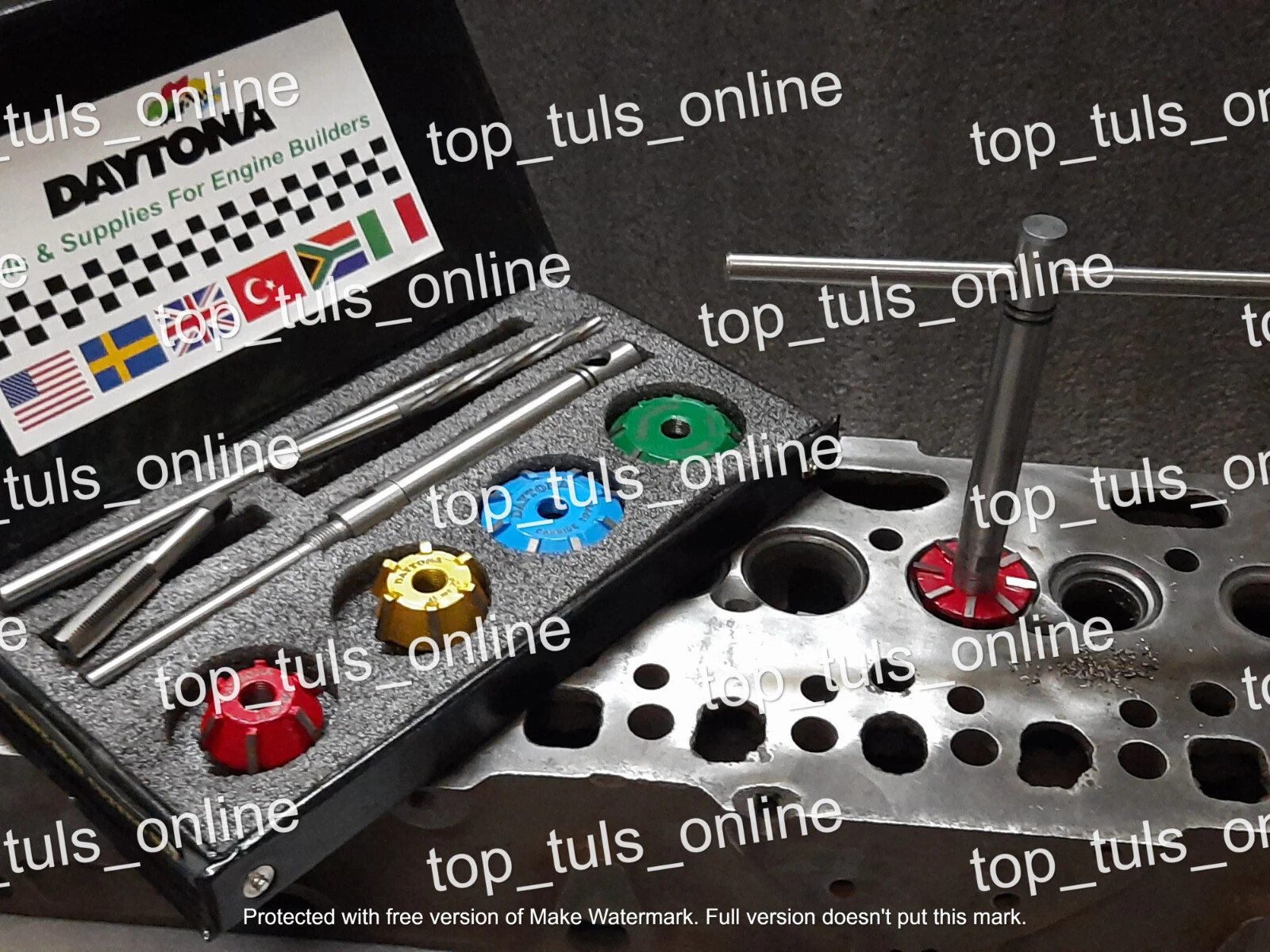 VALVE SEAT CUTTER KIT MODREN MOTOTRCYCLES,CARS 22m-24 m 45* 24m-22m 60* CARBIDE