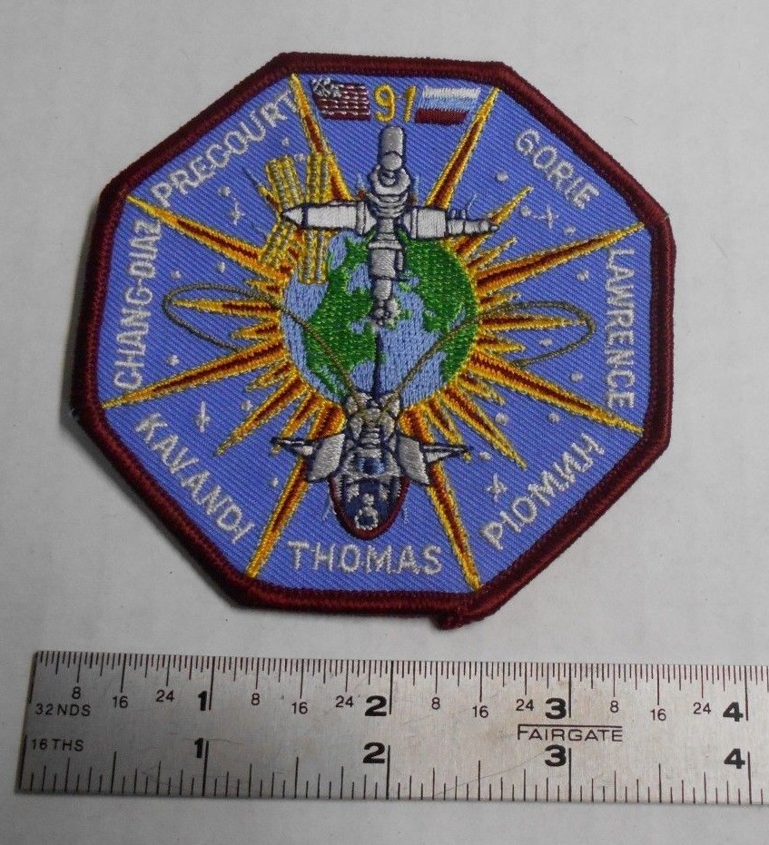 NASA SPACE SHUTTLE Discovery STS-91 MIR Mission Embroidered Arm Patch 3.5"