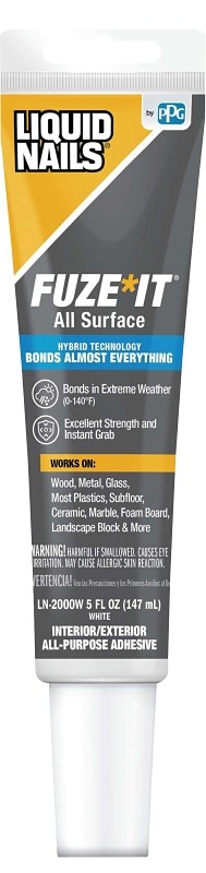 Liquid Nails FUZE-IT ALL SURFACE CONSTRUCTION ADHESIVE White LN-2000W