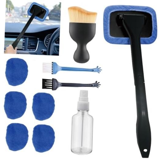 10pcs Car Windshield Cleaning Tool, Windshield Cleaner with 5 Bule（10pcs）