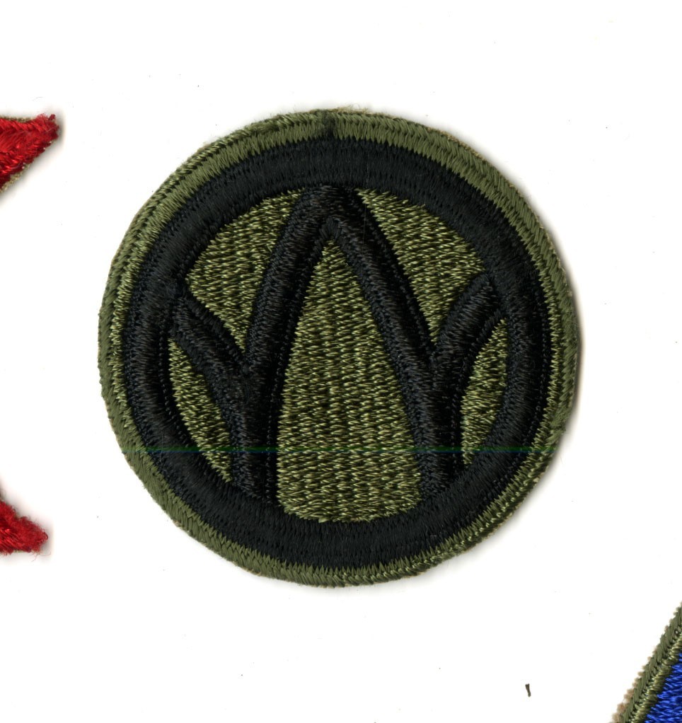89th Infantry Division White Back Patch WWII Vintage France Europe