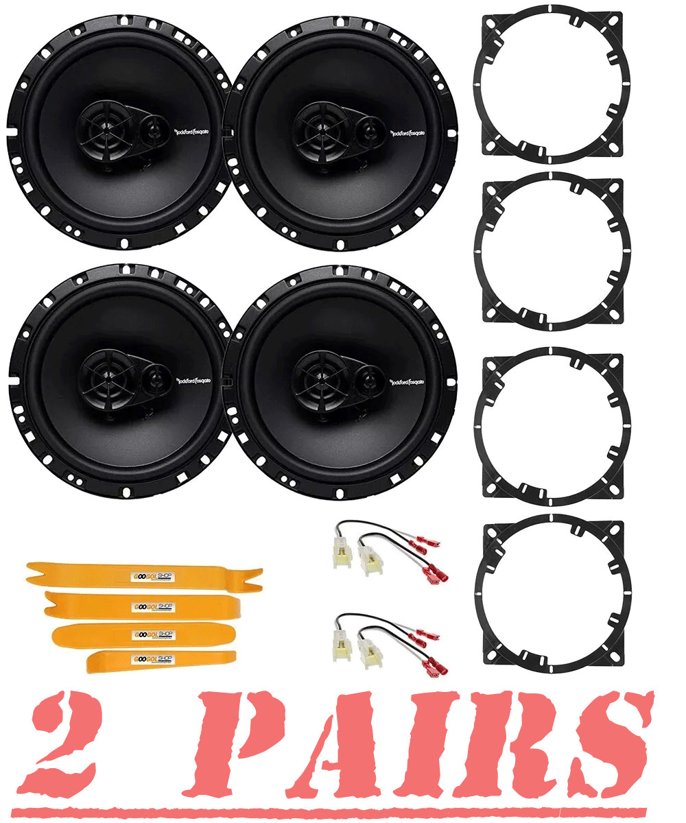 4 | Rockford Fosgate Prime 6-1/2" Front | Rear Speakers for 2011-2015 Kia Optima