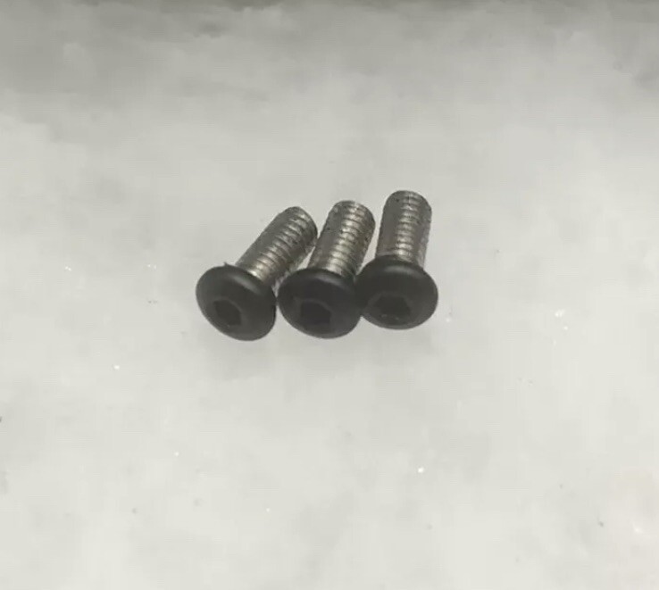 Black Stainless Steel T6 Torx Screw For Cold Steel Recon 1 Knife Pocket Clip 3pc