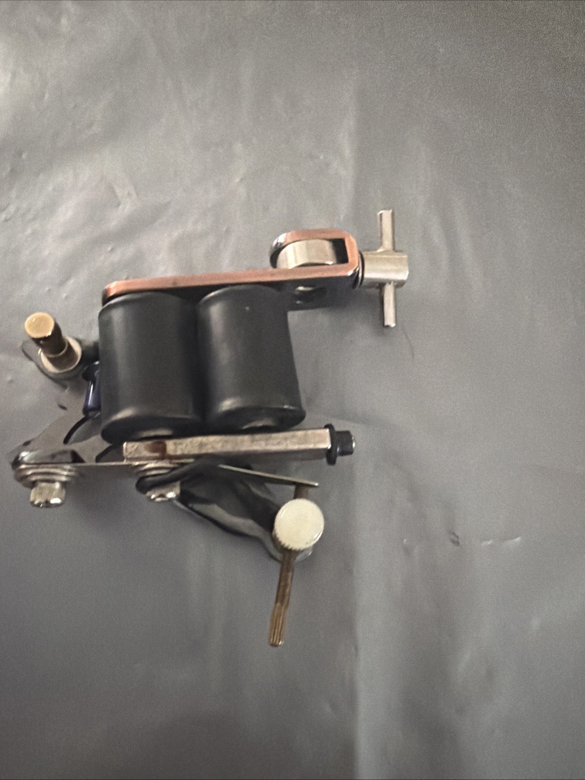 Vintage brass- Framed 10-wrap coil Tattoo Machine Used