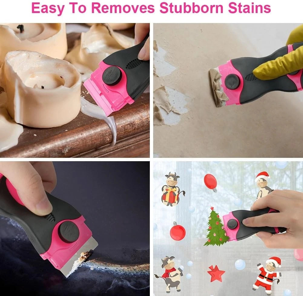 Razor Blade Scraper, 2-in-1 Scraper Tool, Multi-funtional Cleaning Razor Scraper