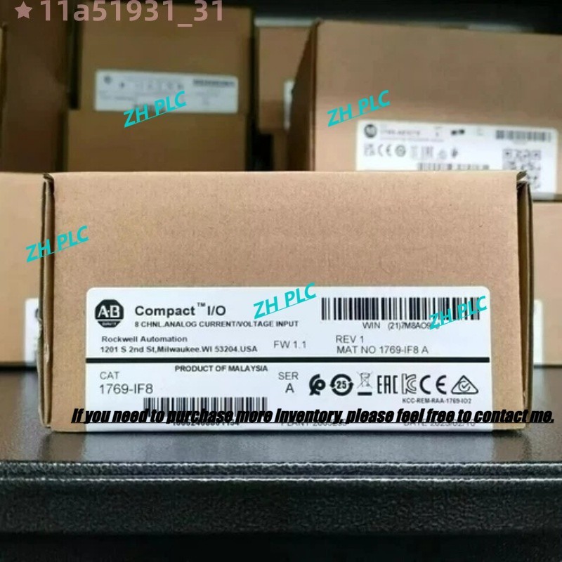1pc NEW Allen-Bradley 1769-IF8 1769IF8 /A CompactLogix 8 Pt Analog Input Module