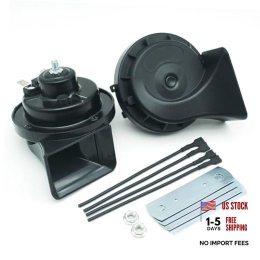 Car Horn 12V Loud Electric High Low 2 Tone Replacement Waterproof for 12 Large