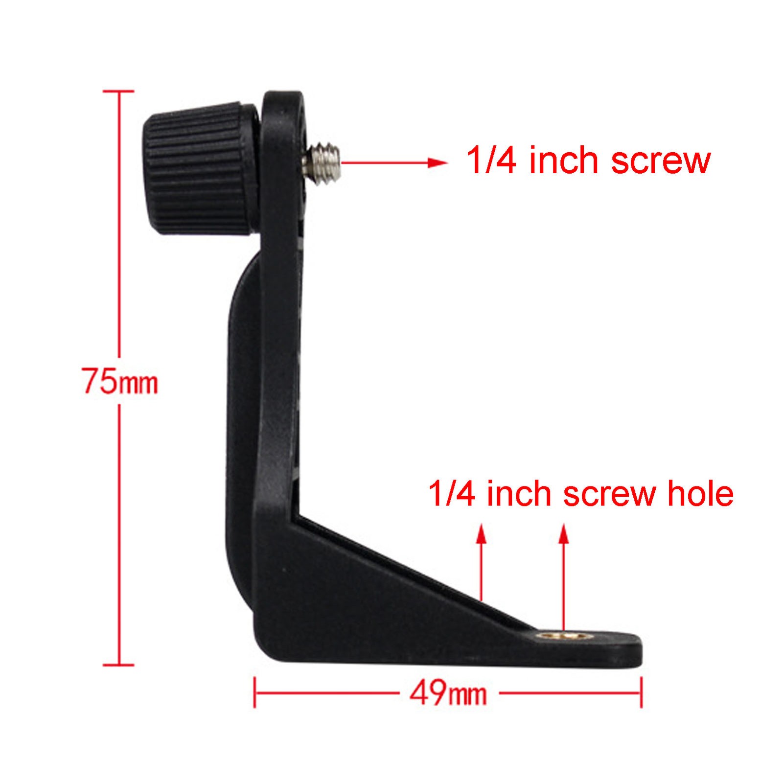 Binocular Bracket Plastic L Shaped 1/4in Threading Stable Binocular Tripod