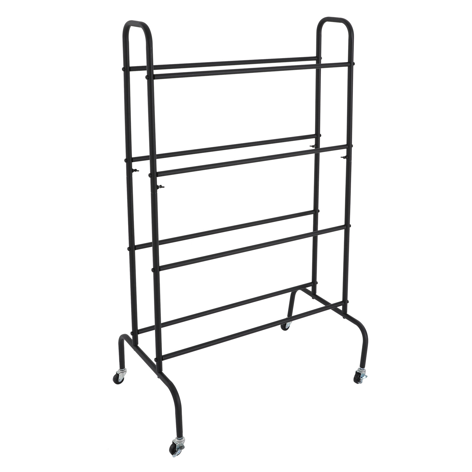 4 Tier Rolling Printer Filament Storage Rack, Filament Spool Holder with Wheels
