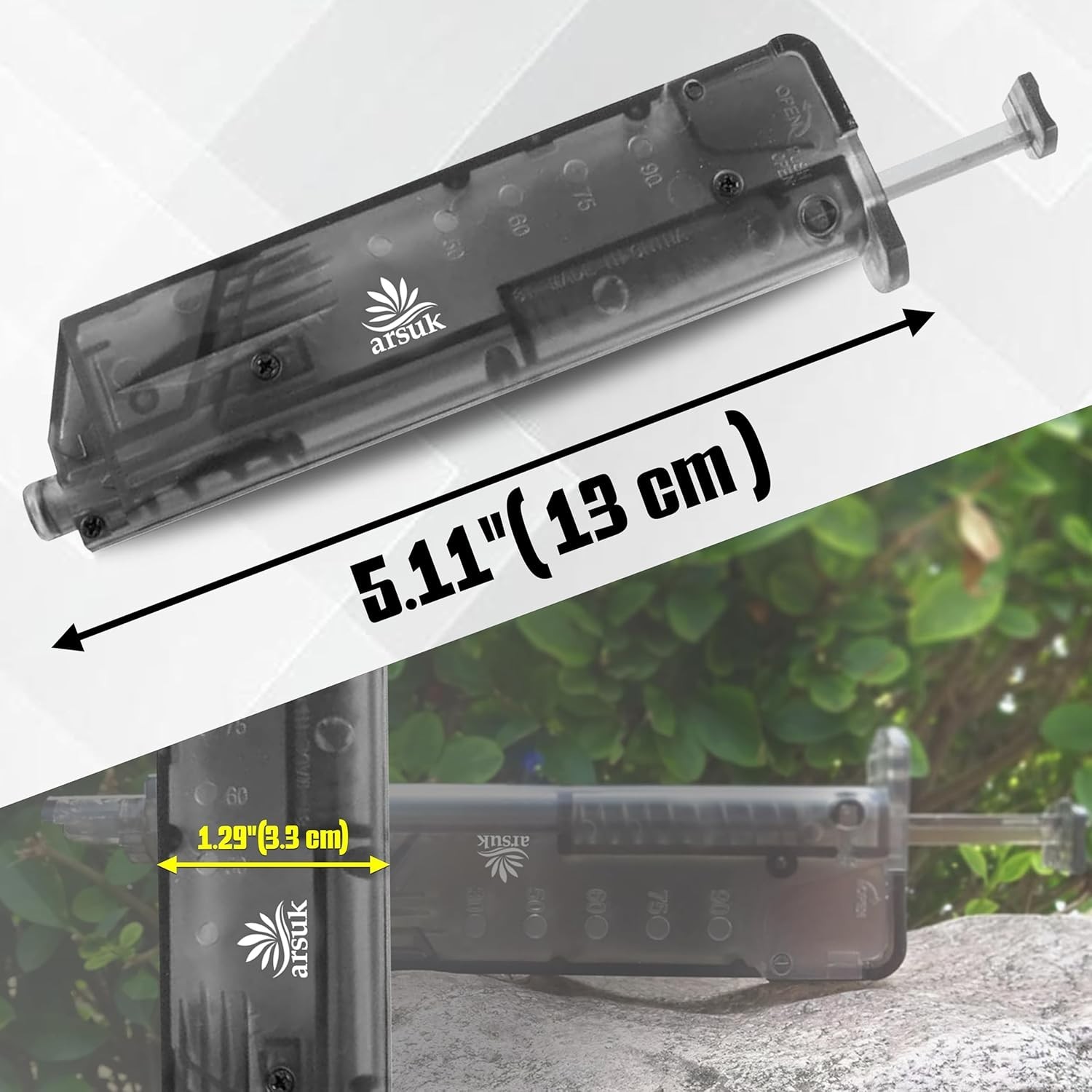 90-Round 6mm Airsoft Speed Loader - Compact Design with Universal Adapter
