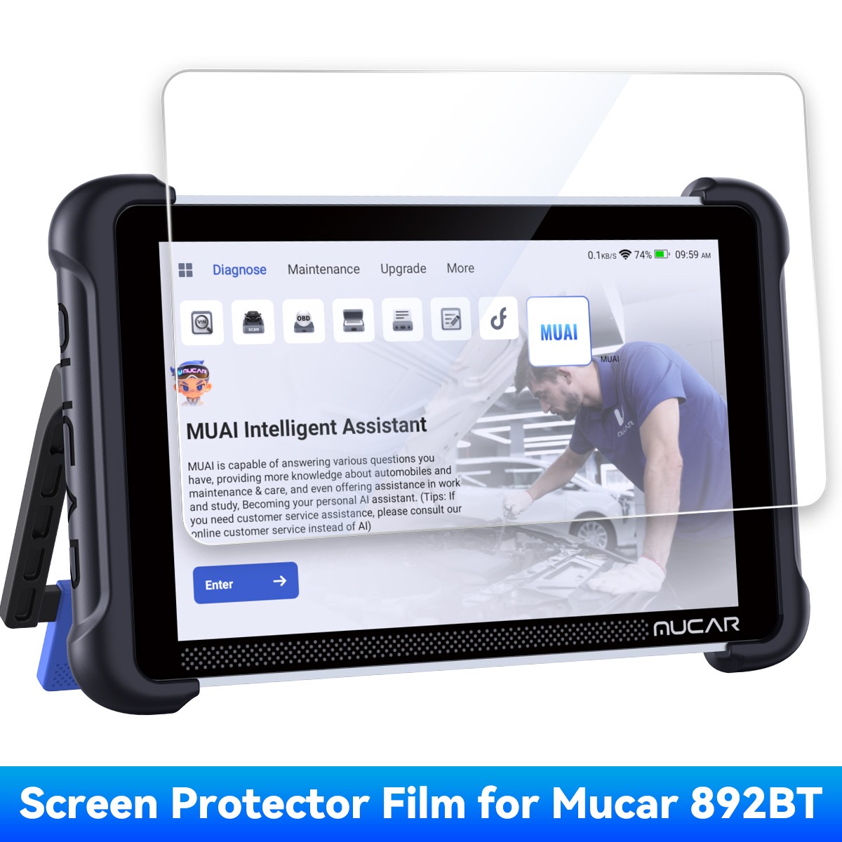 Mucar 892BT Screen Protector film Cover
