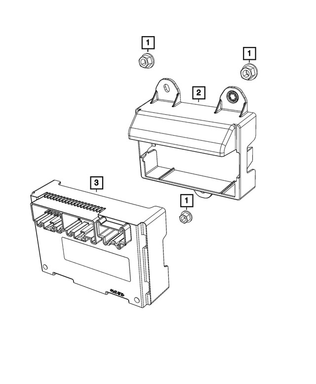 Genuine Mopar Transfer Case Control Module 68416517AA