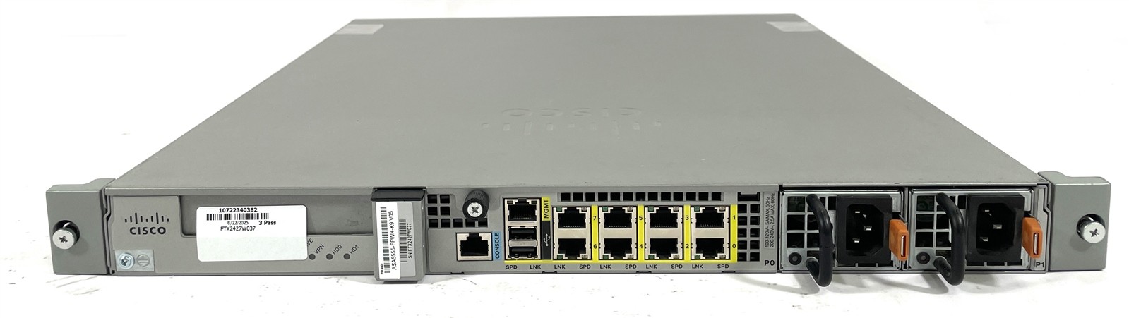 Cisco ASA5555-X Adaptive Security Appliance w/ 120GB SSD & Premium License