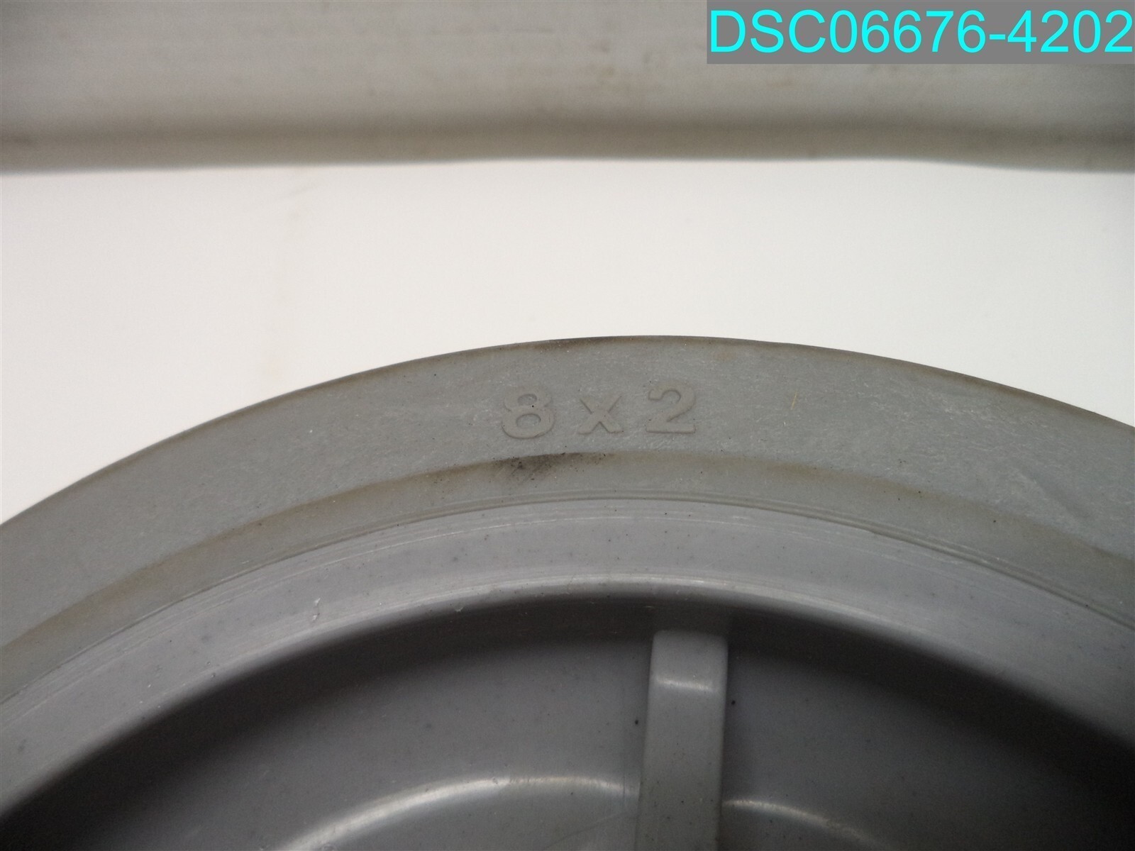 COLSON 8" x 2" Performa Rubber Wheel w/ Ball Bearing