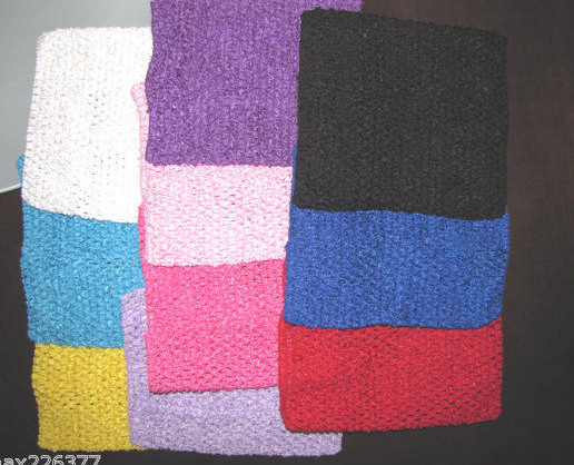 NEW 8" CROCHET Headband STRETCH TUTU Tube top baby toddler size 1 - 4 yr elastic