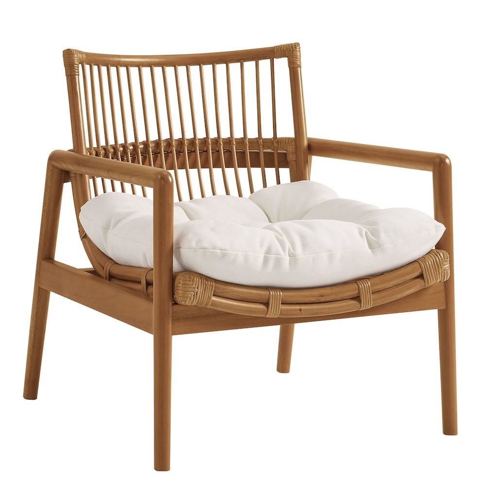 Tula Wood Rattan Lounge Chair