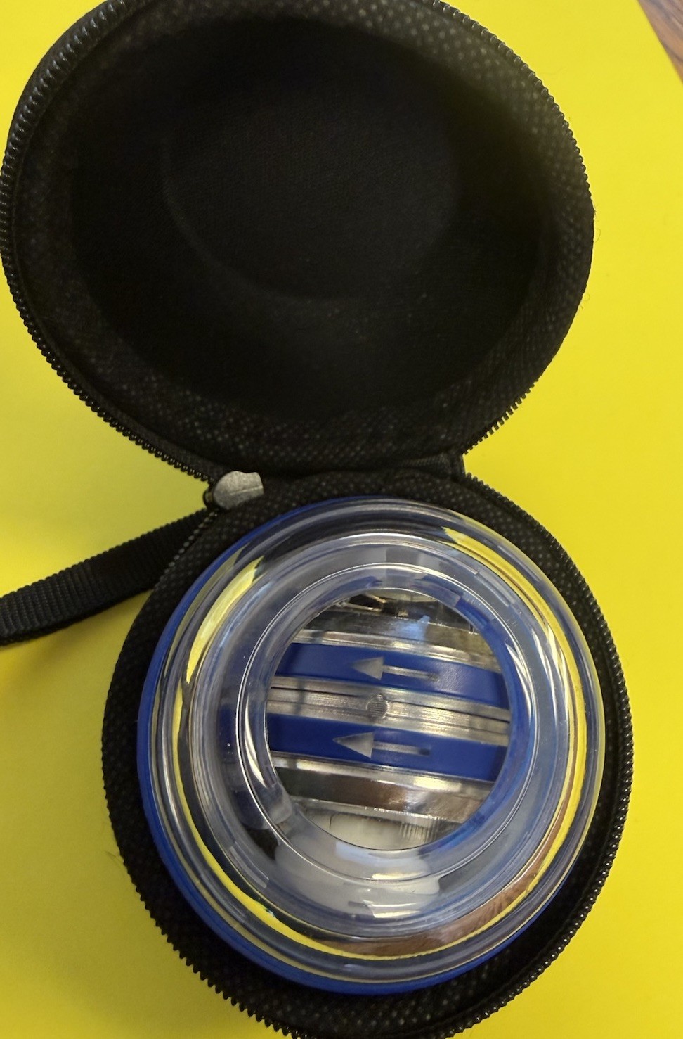 Gyro Ball with LED Lights - Wrist Strength - Auto-Start- Protective Case
