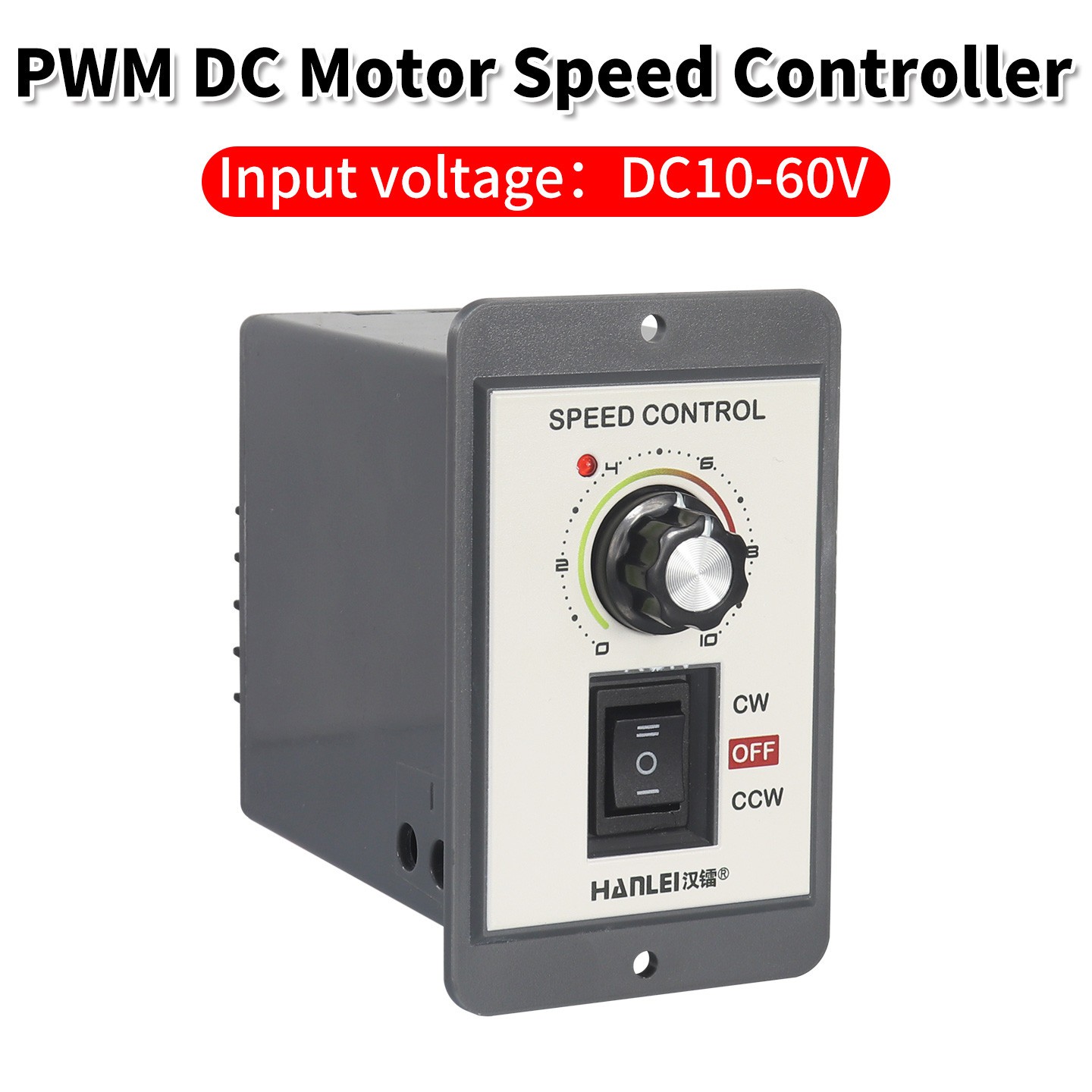 NEW 12V 24V 36V 48V PWM DC Motor Speed Controller Reversible Switch 6A Regulator
