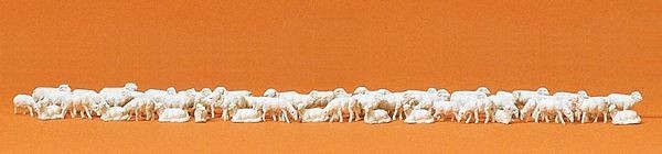 Preiser 79252 N Scale Animals Shepherds Flock