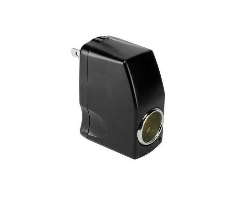 1000maH AC Plug To 12V DC Car Cigarette Lighter Converter Socket Adapter 2 PK