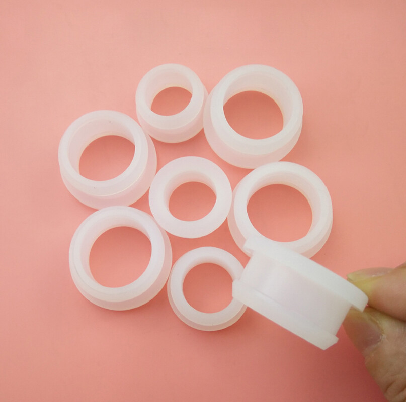 Clear Silicone Rubber Snap-on Grommet Plug Bung Cable Wiring Protect Bush 2-30mm