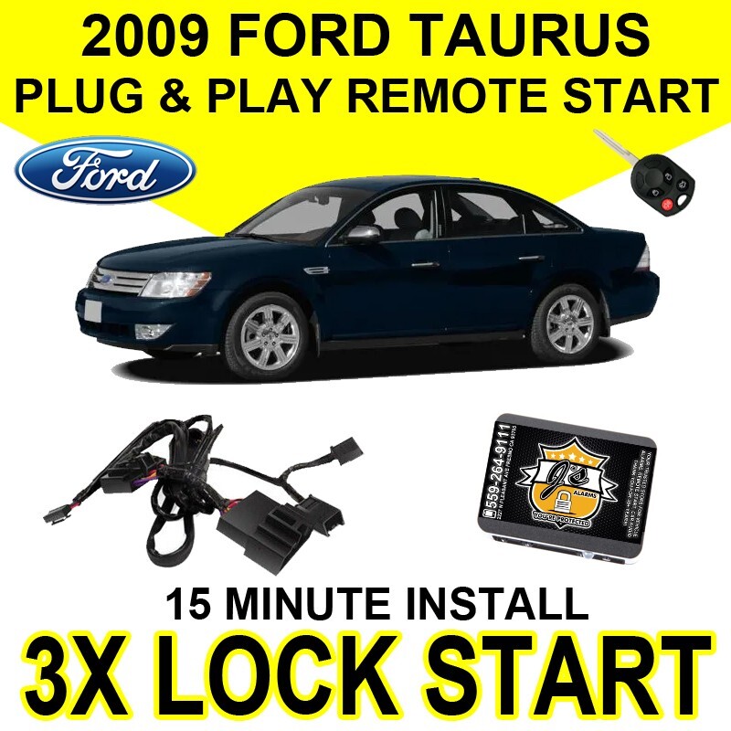 Js Alarm 2009 Ford Taurus Remote Start Plug & Play Easy Install DIY 3X Lock FO1A