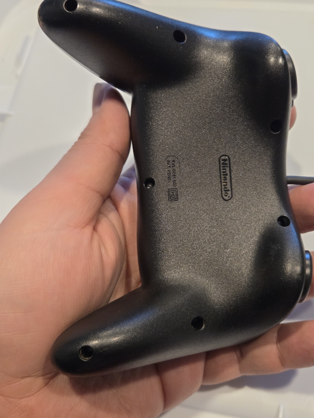 Nintendo Wii Pro Controller Classic Black RVL-005 Working VGUC