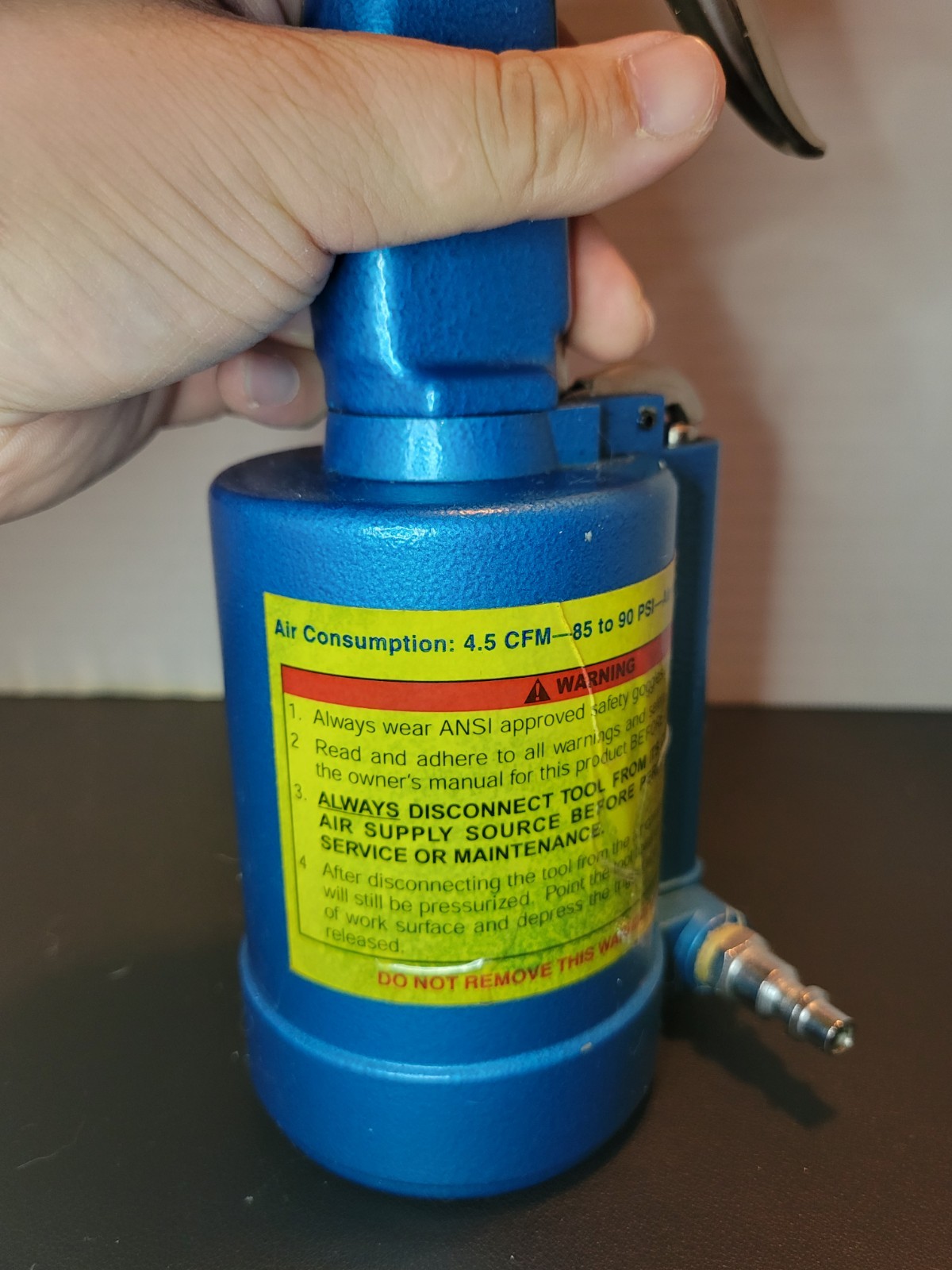 CENTRAL PNEUMATIC AIR HYDRAULIC RIVETER Tool Leather Work