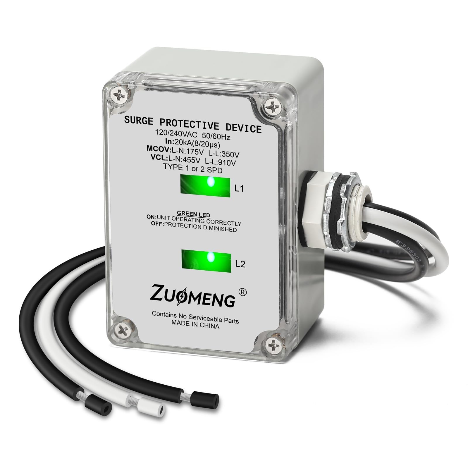 HVAC Surge Protector, Zuomeng 120/240VAC Universal Air Conditioner Surge Prot...