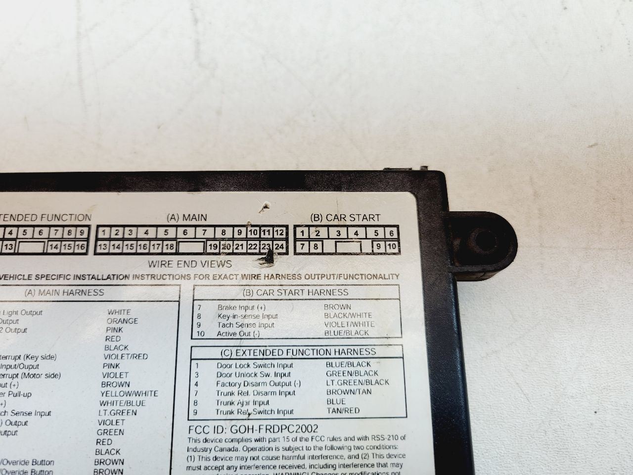 2012 FORD F-150 REMOTE START SYSTEM MODULE OEM AL2J-19G367-AA